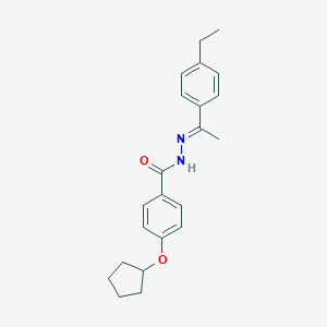 4-(cyclopentyloxy)-N'-[1-(4-ethylphenyl)ethylidene]benzohydrazide