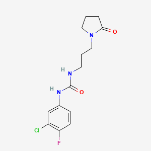 N-(3-chloro-4-fluorophenyl)-N'-[3-(2-oxo-1-pyrrolidinyl)propyl]urea