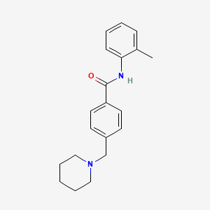 N-(2-methylphenyl)-4-(1-piperidinylmethyl)benzamide