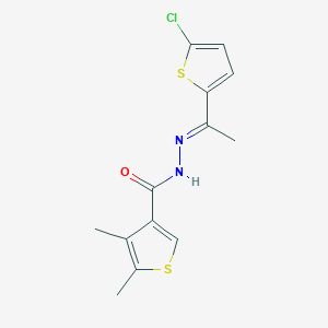 N'-[1-(5-chloro-2-thienyl)ethylidene]-4,5-dimethyl-3-thiophenecarbohydrazide