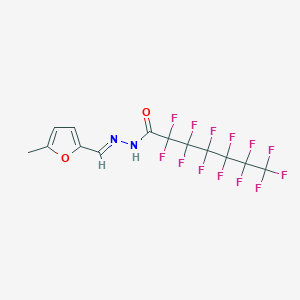 2,2,3,3,4,4,5,5,6,6,7,7,7-tridecafluoro-N'-[(5-methyl-2-furyl)methylene]heptanohydrazide