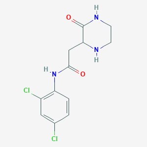 molecular formula C12H13Cl2N3O2 B4546460 N-(2,4-dichlorophenyl)-2-(3-oxopiperazin-2-yl)acetamide 