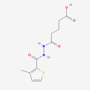 5-{2-[(3-Methyl-2-thienyl)carbonyl]hydrazino}-5-oxopentanoic acid