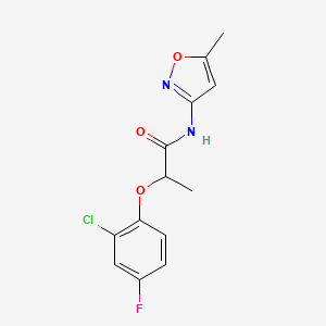 2-(2-chloro-4-fluorophenoxy)-N-(5-methyl-1,2-oxazol-3-yl)propanamide