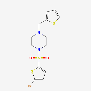 1-[(5-bromo-2-thienyl)sulfonyl]-4-(2-thienylmethyl)piperazine