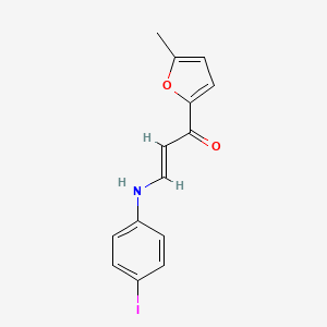 (E)-3-(4-iodoanilino)-1-(5-methylfuran-2-yl)prop-2-en-1-one