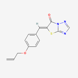 molecular formula C14H11N3O2S B4546557 5-[4-(allyloxy)benzylidene][1,3]thiazolo[3,2-b][1,2,4]triazol-6(5H)-one 