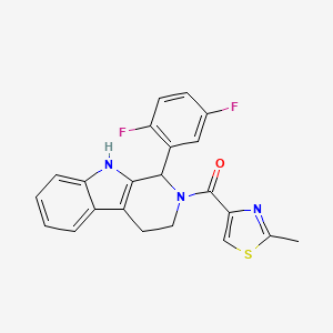 1-(2,5-difluorophenyl)-2-[(2-methyl-1,3-thiazol-4-yl)carbonyl]-2,3,4,9-tetrahydro-1H-beta-carboline