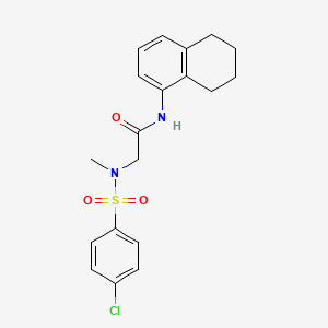 N~2~-[(4-chlorophenyl)sulfonyl]-N~2~-methyl-N~1~-(5,6,7,8-tetrahydro-1-naphthalenyl)glycinamide