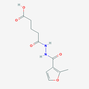 5-[2-(2-Methyl-3-furoyl)hydrazino]-5-oxopentanoic acid