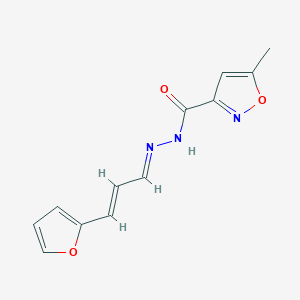 N'-[3-(2-furyl)-2-propenylidene]-5-methyl-3-isoxazolecarbohydrazide