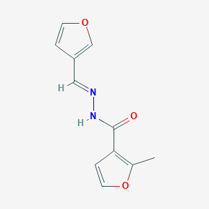 molecular formula C11H10N2O3 B454665 N'-(3-furylmethylene)-2-methyl-3-furohydrazide 