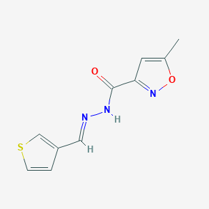 molecular formula C10H9N3O2S B454667 5-methyl-N'-(3-thienylmethylene)-3-isoxazolecarbohydrazide 