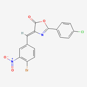 4-(4-bromo-3-nitrobenzylidene)-2-(4-chlorophenyl)-1,3-oxazol-5(4H)-one