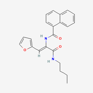 N-[(Z)-3-(butylamino)-1-(furan-2-yl)-3-oxoprop-1-en-2-yl]naphthalene-1-carboxamide