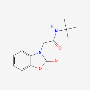 N-tert-butyl-2-(2-oxo-1,3-benzoxazol-3-yl)acetamide