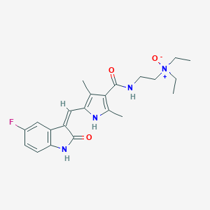 molecular formula C22H27FN4O3 B045467 舒尼替尼 N-氧化物 CAS No. 356068-99-0