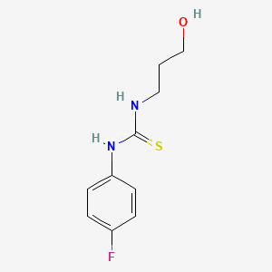 molecular formula C10H13FN2OS B4546709 1-(4-Fluorophenyl)-3-(3-hydroxypropyl)thiourea 