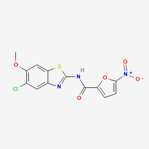 N-(5-chloro-6-methoxy-1,3-benzothiazol-2-yl)-5-nitro-2-furamide