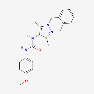 N-[3,5-dimethyl-1-(2-methylbenzyl)-1H-pyrazol-4-yl]-N'-(4-methoxyphenyl)urea