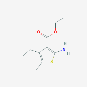 molecular formula C10H15NO2S B454673 2-氨基-4-乙基-5-甲硫代吩-3-羧酸乙酯 CAS No. 82546-91-6