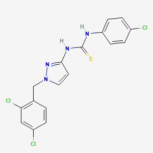 N-(4-chlorophenyl)-N'-[1-(2,4-dichlorobenzyl)-1H-pyrazol-3-yl]thiourea