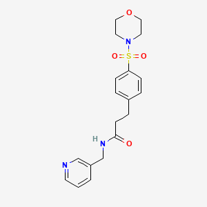 3-[4-(MORPHOLINE-4-SULFONYL)PHENYL]-N-[(PYRIDIN-3-YL)METHYL]PROPANAMIDE