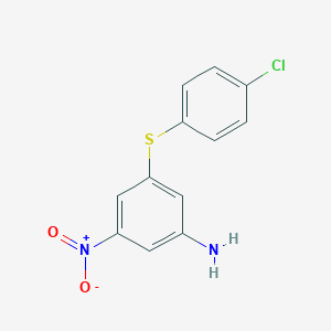 3-(4-Chlorophenyl)sulfanyl-5-nitroaniline