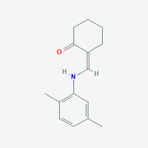 (2Z)-2-[(2,5-dimethylanilino)methylidene]cyclohexan-1-one