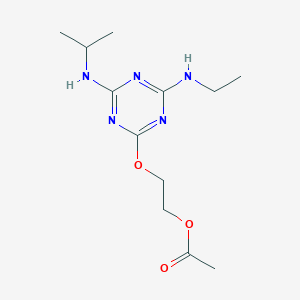 2-{[4-(ethylamino)-6-(isopropylamino)-1,3,5-triazin-2-yl]oxy}ethyl acetate