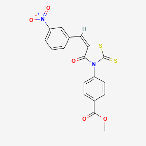 methyl 4-[5-(3-nitrobenzylidene)-4-oxo-2-thioxo-1,3-thiazolidin-3-yl]benzoate