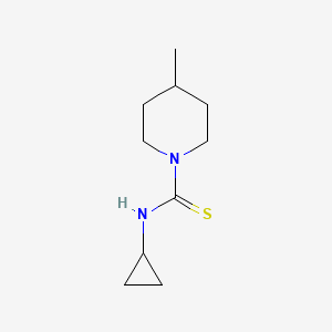 molecular formula C10H18N2S B4546887 N-cyclopropyl-4-methylpiperidine-1-carbothioamide 