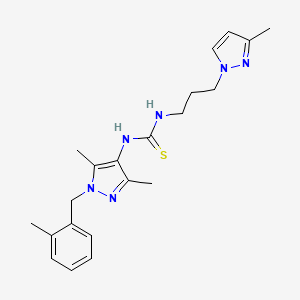 N-[3,5-dimethyl-1-(2-methylbenzyl)-1H-pyrazol-4-yl]-N'-[3-(3-methyl-1H-pyrazol-1-yl)propyl]thiourea