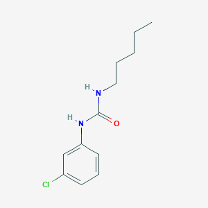 molecular formula C12H17ClN2O B4546990 1-(3-Chlorophenyl)-3-pentylurea 