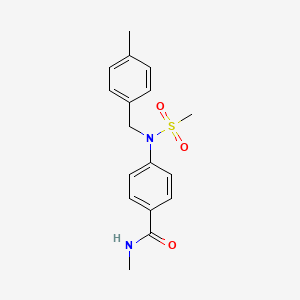 N-methyl-4-[(4-methylbenzyl)(methylsulfonyl)amino]benzamide