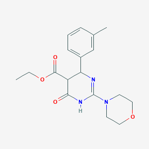 Ethyl 6-(3-methylphenyl)-2-(morpholin-4-yl)-4-oxo-1,4,5,6-tetrahydropyrimidine-5-carboxylate