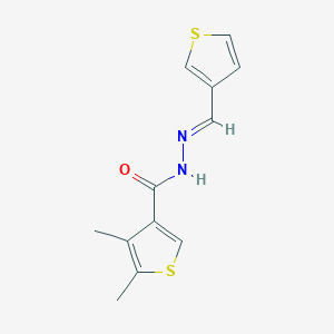 4,5-dimethyl-N'-(3-thienylmethylene)-3-thiophenecarbohydrazide