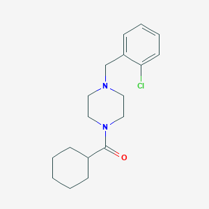 1-(2-chlorobenzyl)-4-(cyclohexylcarbonyl)piperazine