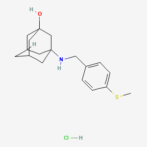 molecular formula C18H26ClNOS B4547021 3-{[4-(methylthio)benzyl]amino}-1-adamantanol hydrochloride 