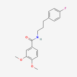 N-[3-(4-fluorophenyl)propyl]-3,4-dimethoxybenzamide