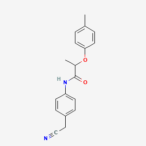 N-[4-(cyanomethyl)phenyl]-2-(4-methylphenoxy)propanamide