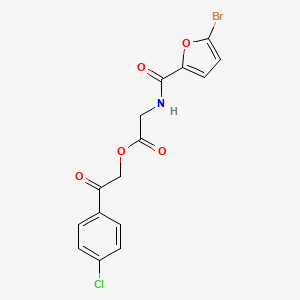 2-(4-chlorophenyl)-2-oxoethyl N-(5-bromo-2-furoyl)glycinate