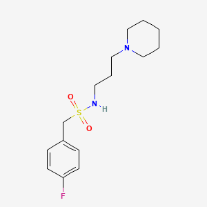 1-(4-fluorophenyl)-N-[3-(piperidin-1-yl)propyl]methanesulfonamide