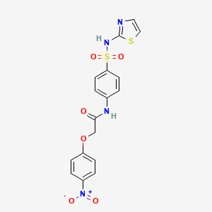 2-(4-nitrophenoxy)-N-{4-[(1,3-thiazol-2-ylamino)sulfonyl]phenyl}acetamide