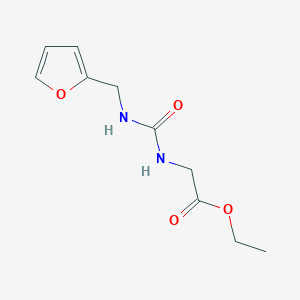 molecular formula C10H14N2O4 B4547193 ETHYL 2-({[(2-FURYLMETHYL)AMINO]CARBONYL}AMINO)ACETATE 