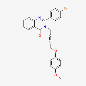 molecular formula C25H19BrN2O3 B4547194 2-(4-bromophenyl)-3-[4-(4-methoxyphenoxy)-2-butyn-1-yl]-4(3H)-quinazolinone 