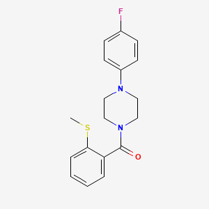 molecular formula C18H19FN2OS B4547235 1-(4-fluorophenyl)-4-[2-(methylthio)benzoyl]piperazine 