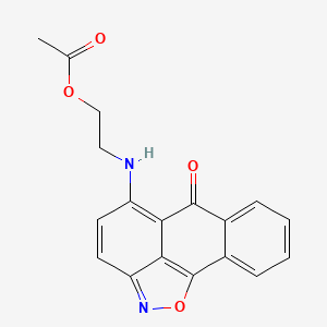 2-[(6-oxo-6H-anthra[1,9-cd]isoxazol-5-yl)amino]ethyl acetate