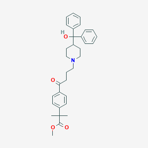 B045473 Methyl 2-(4-(4-(4-(hydroxydiphenylmethyl)piperidin-1-yl)butanoyl)phenyl)-2-methylpropanoate CAS No. 154477-55-1