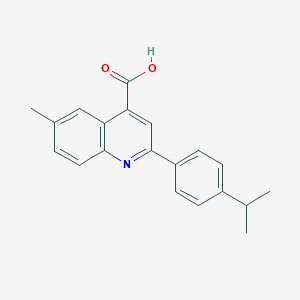 2-(4-Isopropylphenyl)-6-methylquinoline-4-carboxylic acid